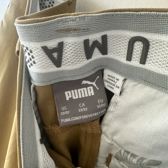 MENS Puma Tan Pants - Picture 2 of 3